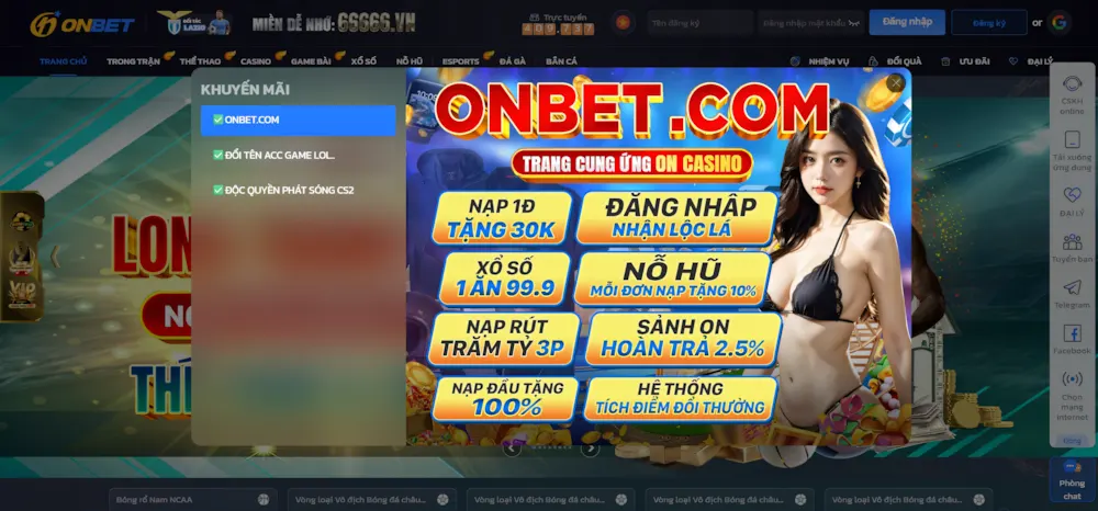 Tổng Hợp Khuyến Mãi Tại Nhà Cái ONBET Mới Nhất Mà Bạn Không Nên Bỏ Qua 1 Khuyến mãi tại nhà cái ONBET