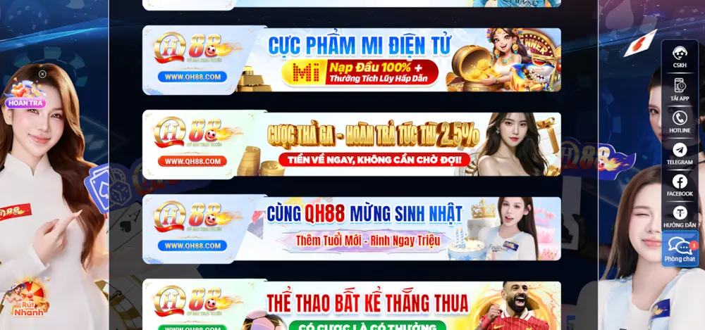 Săn Ngay Khuyến Mãi Tại Nhà Cái QH88 Độc Quyền Giá Trị Lớn Hôm Nay 2025 1 Khuyến mãi tại nhà cái QH88